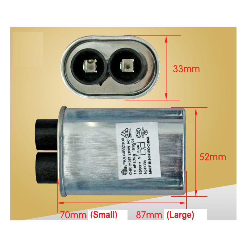 MIcrowave Oven High Voltage Capacitor 0.95/1.00/1.05/1.10uF 2100V