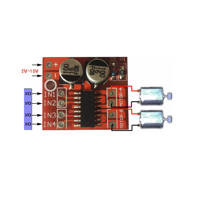 Arduino L298N DC Motor Driver Dual H Bridge