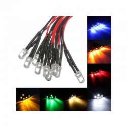 5mm LED 12V Pre-wired 200mm